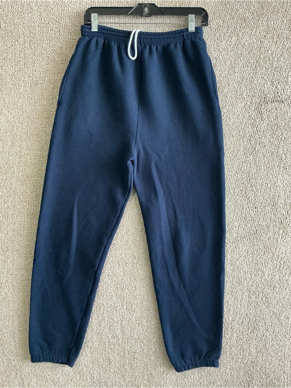 Member’s Mark Unisex Navy Blue Fleece Jogger Sweatpants Sz Men’s S/Women’s M